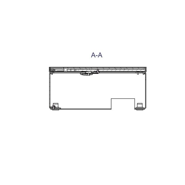 Produktbild UBD 212 163  -  Schwerlast-Unterflur-Bodendose UBD 210 inkl. belegtem Deckel aus Chromstahl, geschliffen, und 1 Bürstenauslass